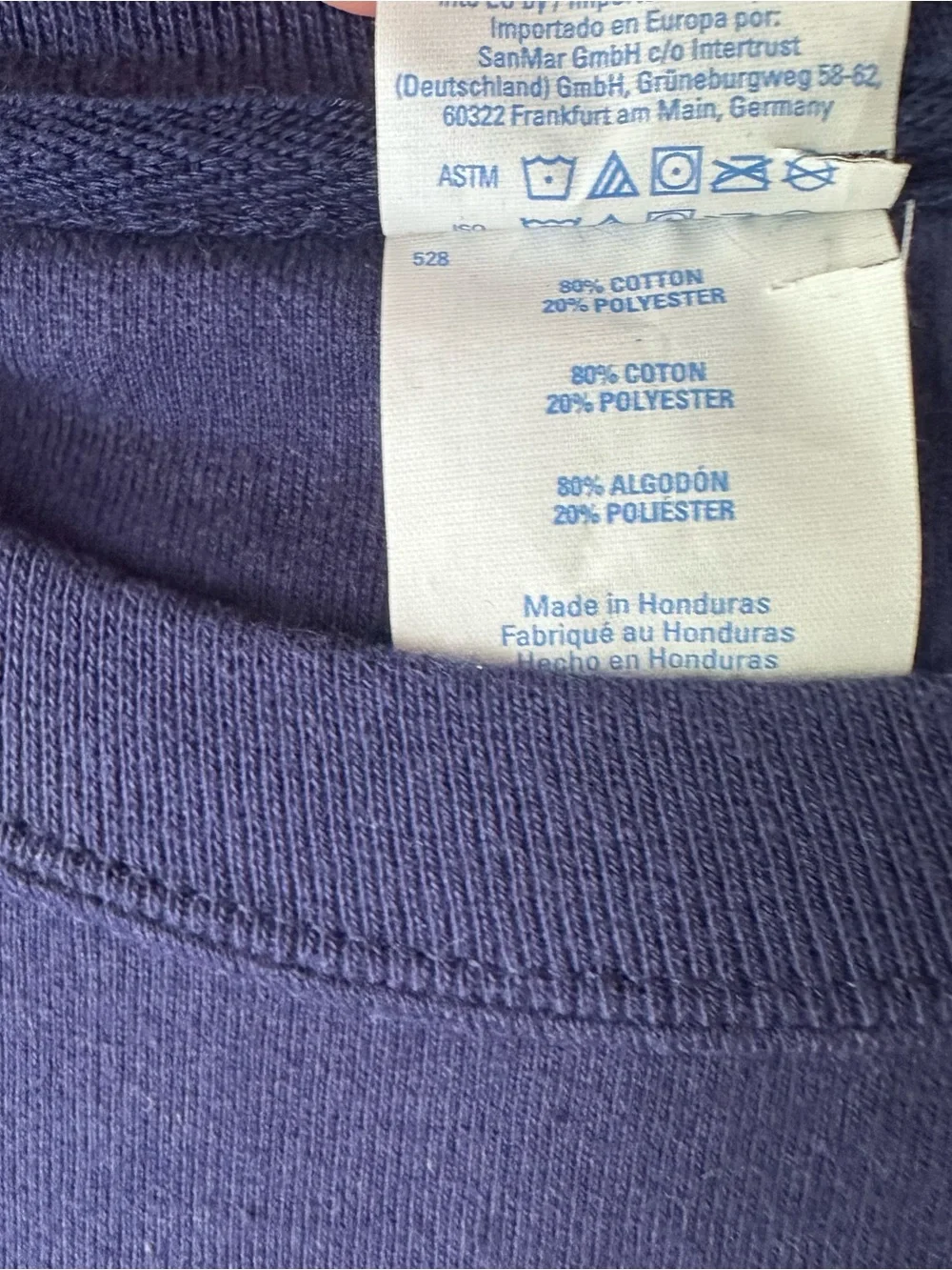 SCHITT’S Creek Theme “Ew, David” Navy Blue Graphic Crewneck Sweatshirt Size S
